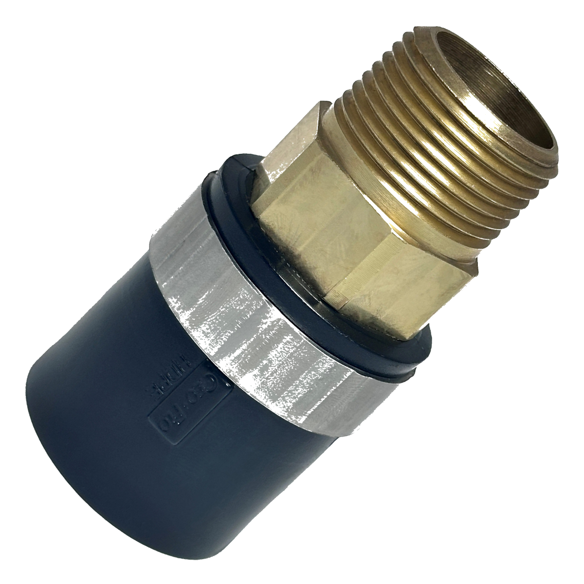 1" Socket Fusion x 1" MPT IPS Male Adapter