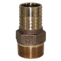1-1/4" MPT x 1-1/4" Barb Straight Adapter (Lead Free)