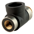 1" MNT x 1/2" FPT x 1" Socket Fusion Adapter Tee
