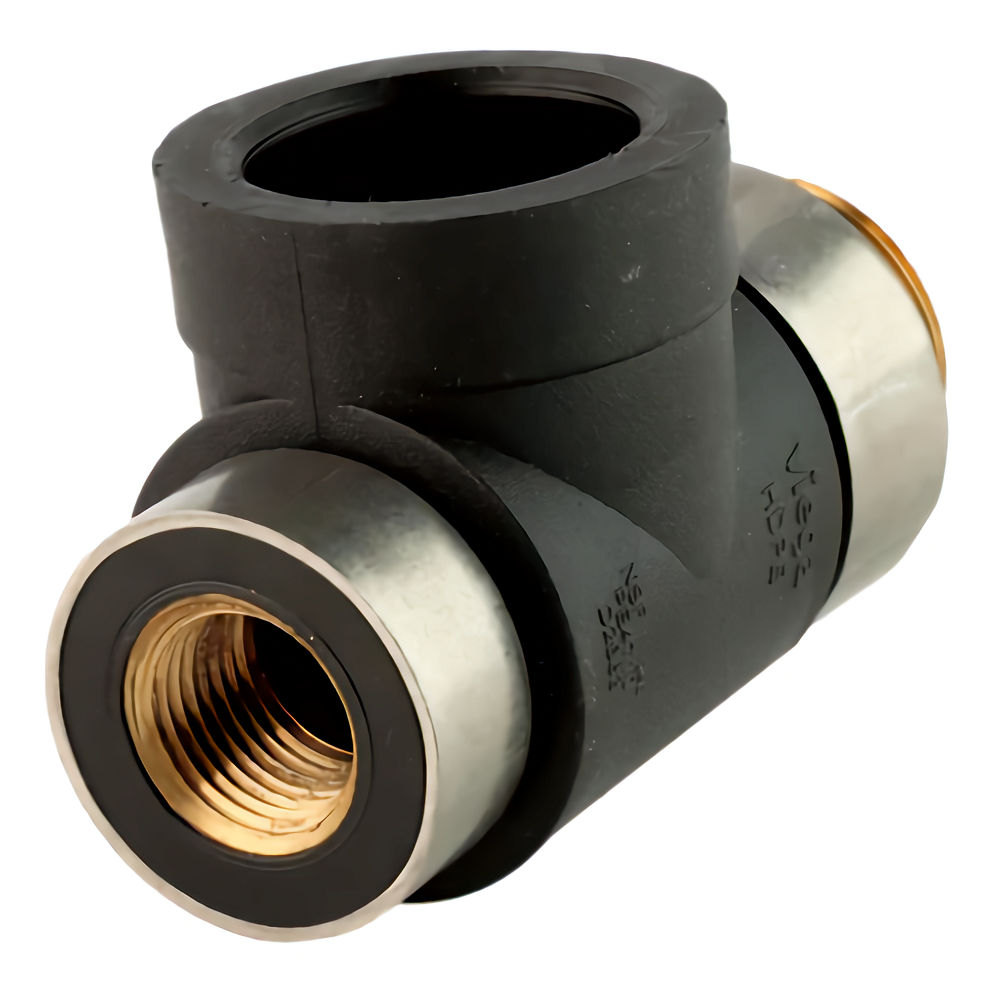 1" MNT x 1/2" FPT x 1" Socket Fusion Adapter Tee