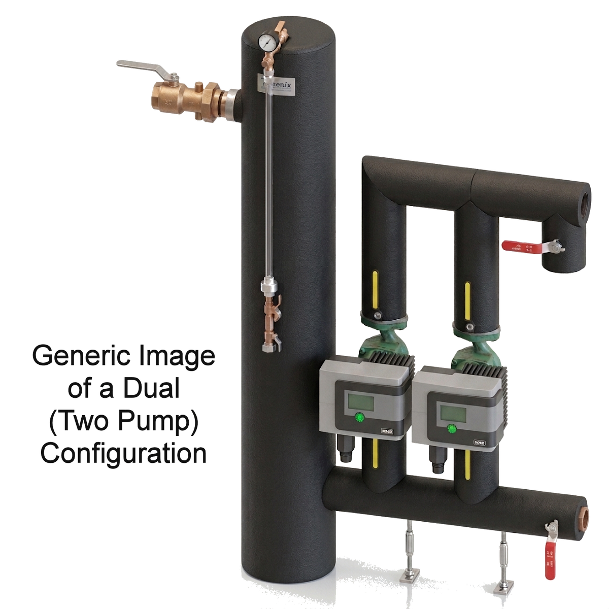 4-47 gpm Dual Variable Speed GX Flow Center with (2) WILO MAXO 1.25x3-52, a 6" Canister and 2" FPT Inlet & 2" FPT Outlet