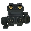 Double Pump PRESSURIZED-(2) Grundfos UPMXL/230V, 3-way valves, flush port, Flo-Link connection (Double "O" Ring)