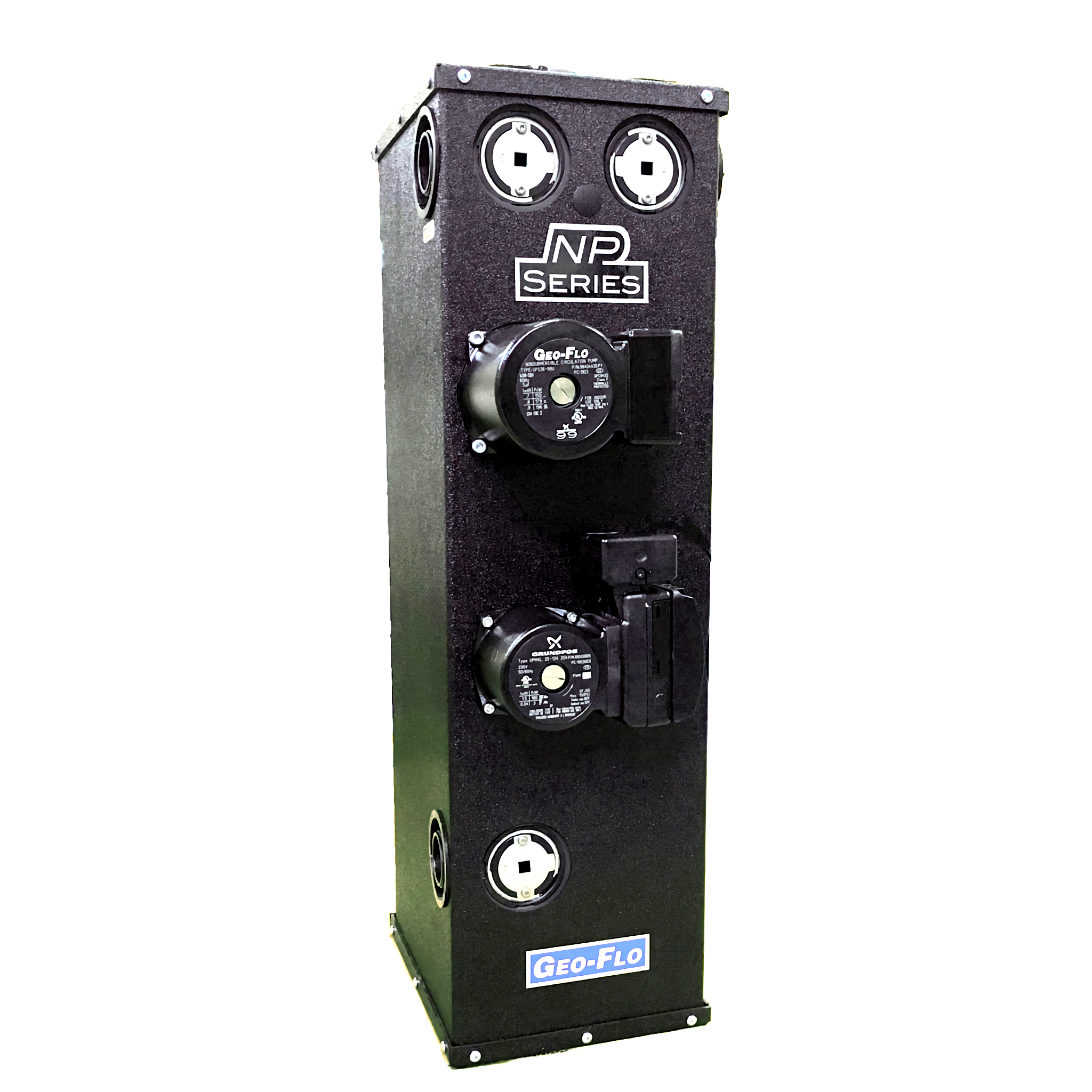 Double UPMXL Grundfos Variable Speed & 26-99, 208-230 V, NP, 3-way Flush Ports, Flo-Link Connections