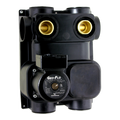 Single Pump PRESSURIZED-Grundfos UP26-99/230V, 3-way valves, flush port, Flo-Link connection (Double "O" Ring)