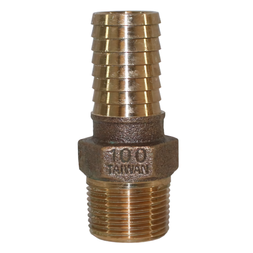 1" MPT x 1" Barb Straight Adapter (Lead Free)