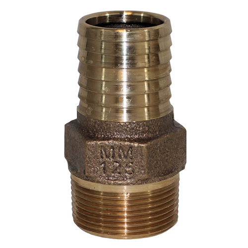 1-1/4" MPT x 1-1/4" Barb Straight Adapter (Lead Free)