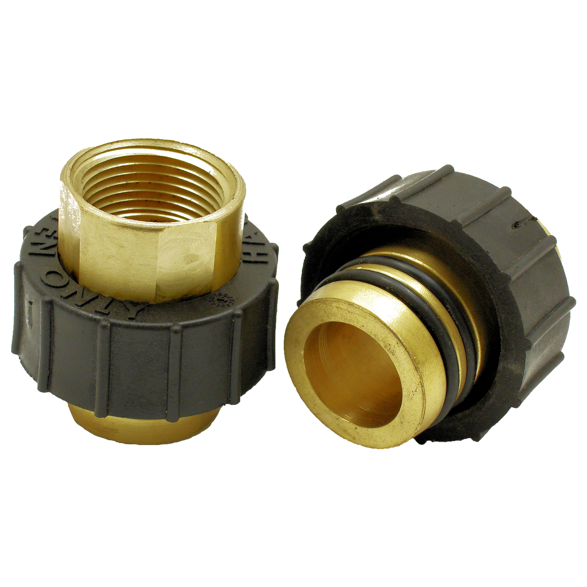 Flo-Link Double O-Ring x 1" Brass FPT Adapters (Set of 2)
