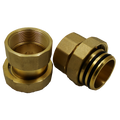 Flo-Link XL Double O-Ring x 2" Brass FPT Adapters (Set of 2)