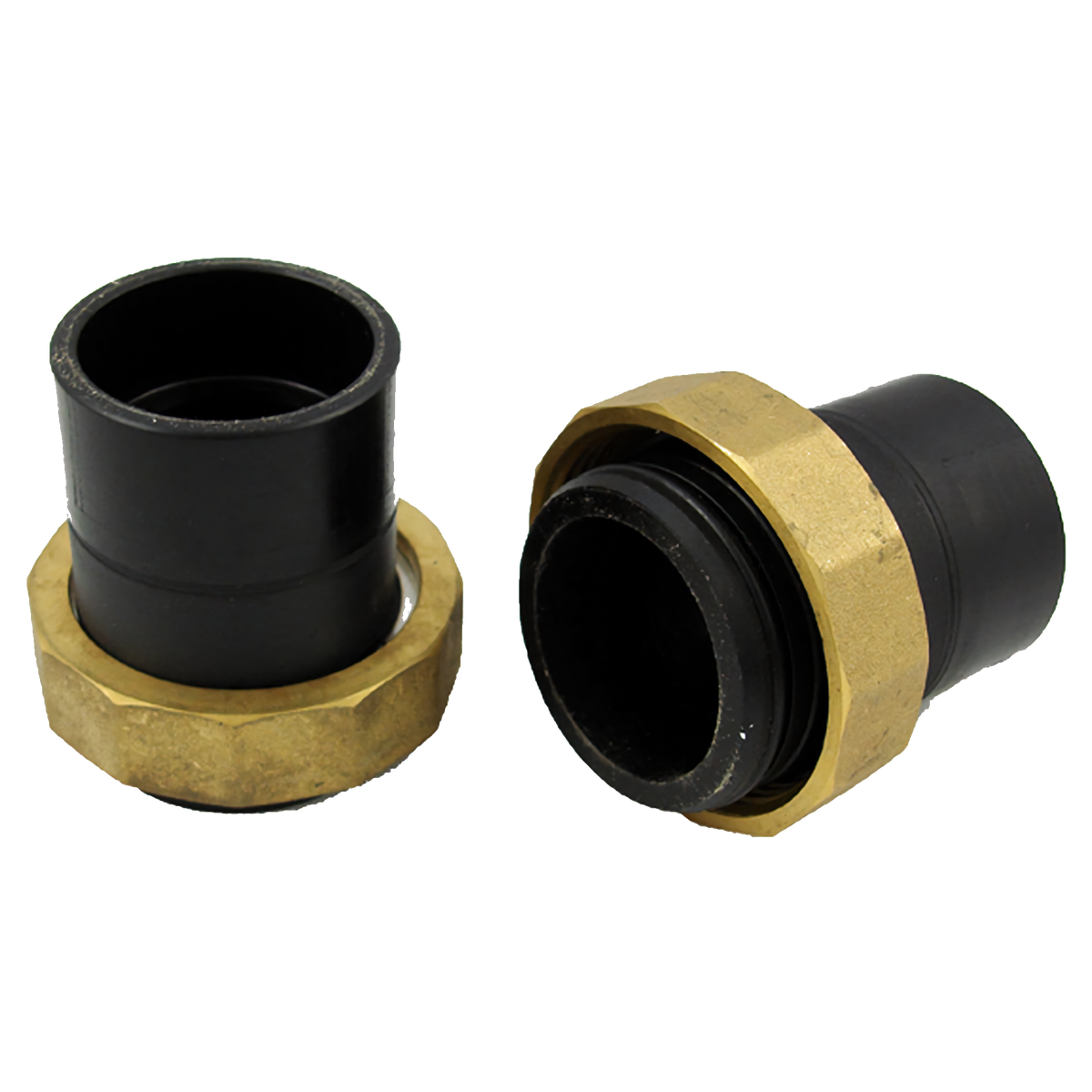 Flo-Link XL Double O-Ring x 1-1/2" PE Socket Fusion Adapters (Set of 2)