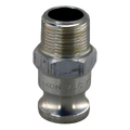 1" MPT x 1" Cam Lever Male for Flush Cart connection