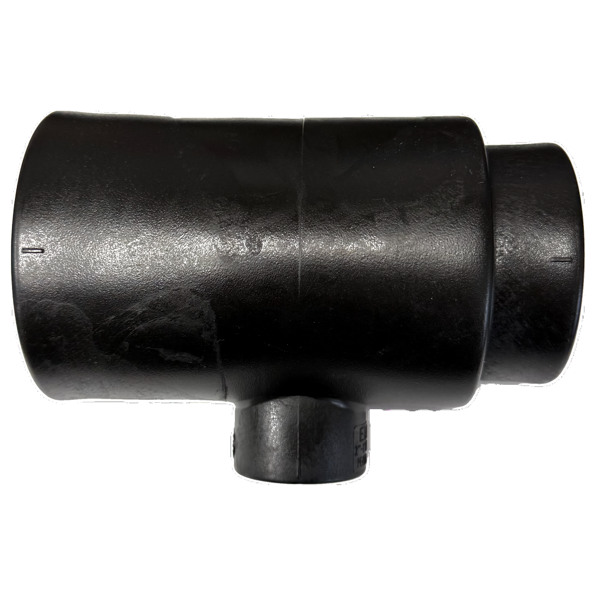 Socket Fusion Reducer Tee - 2" x 1-1/2" x 3/4" PE Fusion