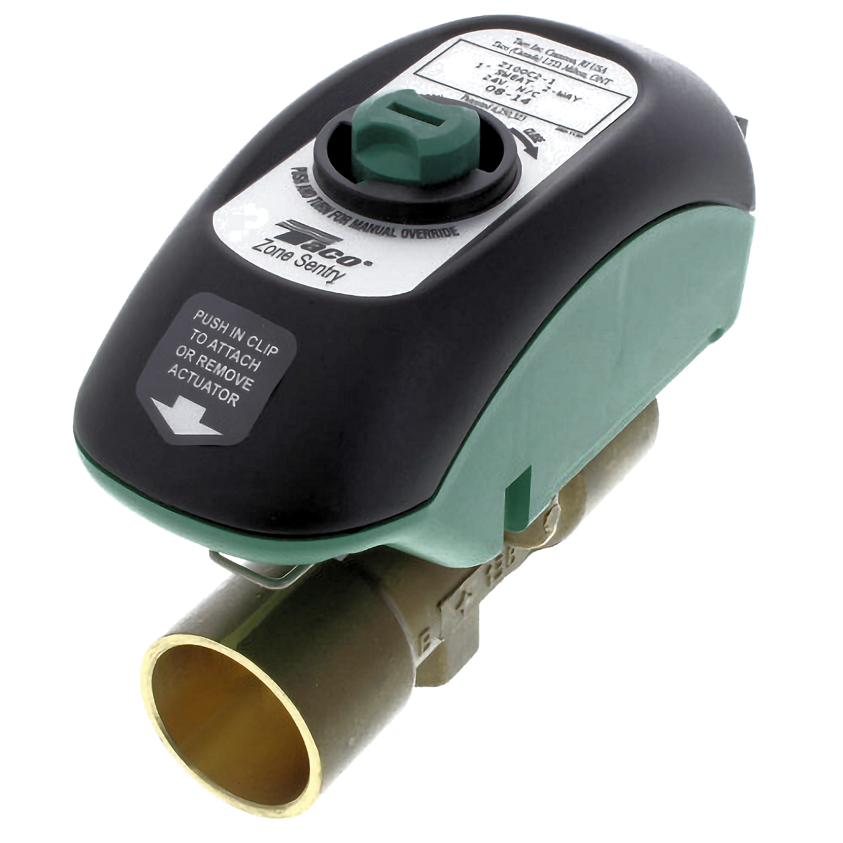 Taco Z100C2-2 1" 2-Way Zone Sentry Valve, Normally Closed, Sweat (24 VAC w/ End Switch)