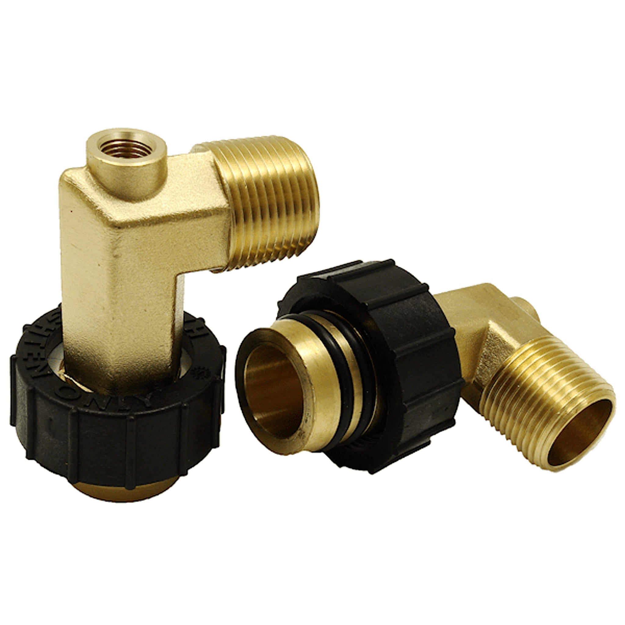 Flo-Link Transition Fittings - Flo-Link Elbow x 1" Male Pipe Thread w/ 1/4" PT Port - SKU GF3255 - Phoenix Energy Supply