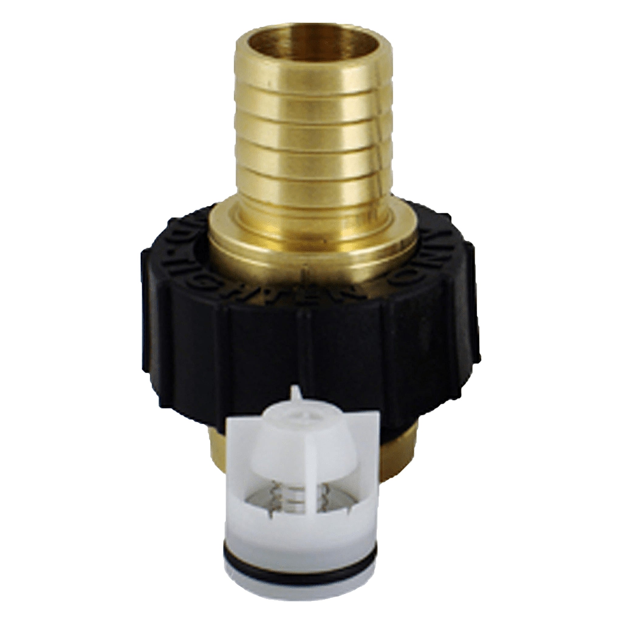 Flo-Link Transition Fittings - 1" Hose Barb w/ Check Valve (1) - SKU GF3490-HALF - Phoenix Energy Supply