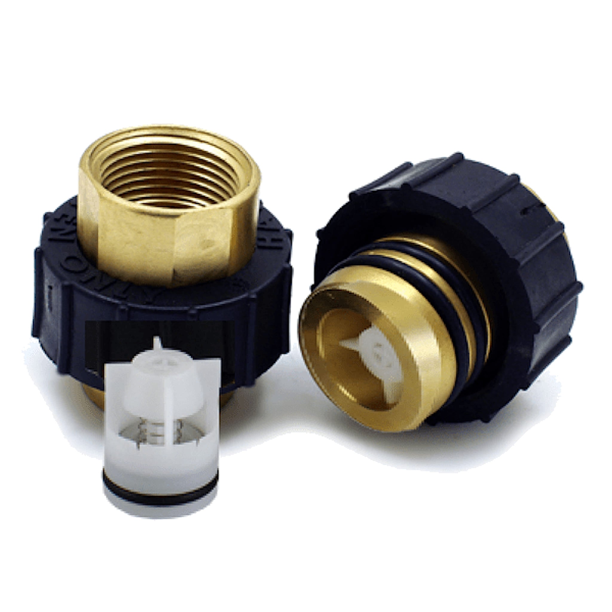Flo-Link Transition Fittings - 1" FPT w/ Check Valve (Set of 2) - SKU GF4143 - Phoenix Energy Supply