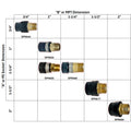 Socket Fusion to Brass Male Adapters - 1", 3/4" - SKU SPMA54 - Phoenix Energy Supply